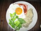 Leberkäse mit Spiegelei & Kartoffelpüree - Rezept - Bild Nr. 2