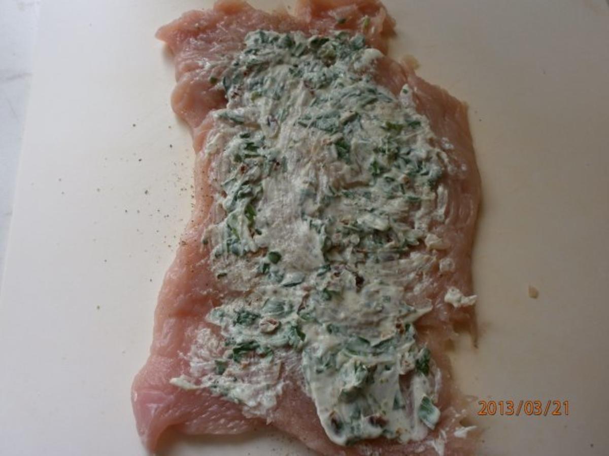 Gefüllte Putenröllchen mit frischem Spinat und - einfach - von extrawurst
