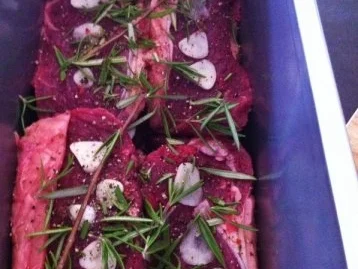 Steak mit Kartoffel - Zuchini - Stampf an Ruccola-Pfifferlingssalat - Rezept - Bild Nr. 3