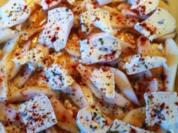 Flammkuchen mit süsser Birne und rahmiger Camenbert - Rezept