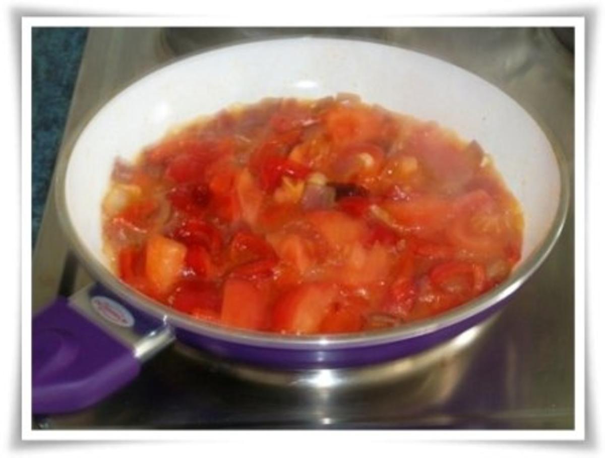 Tagliatelle auf  Paprika-Peperoni Sauce und Grana Padano. - Rezept - Bild Nr. 10