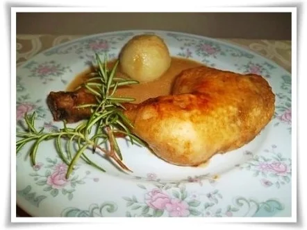 Saftige Hähnchenschenkel mit gefüllten Kartoffelklößen. - Rezept - Bild Nr. 25