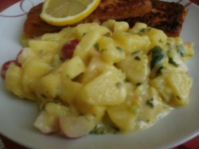 Kartoffelsalat mit Radieschen und Zwiebeln - Rezept - Bild Nr. 9