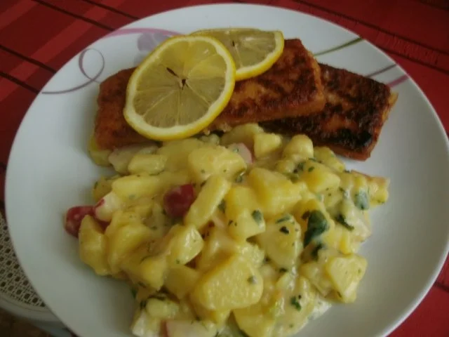 Kartoffelsalat mit Radieschen und Zwiebeln - Rezept