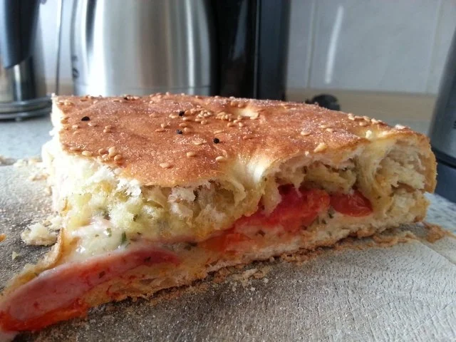 Rezept: Belegtes Fladenbrot Belegtes Fladenbrot - Rezept