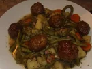 Grüne-Bohnen- Eintopf mit Lammhackbällchen - Rezept