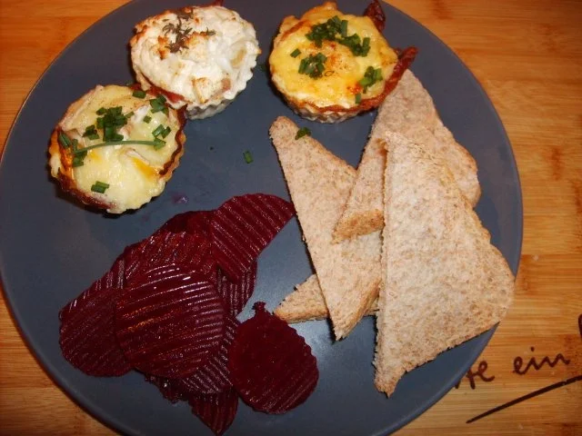 Muffin-Ei mit Bacon - Rezept