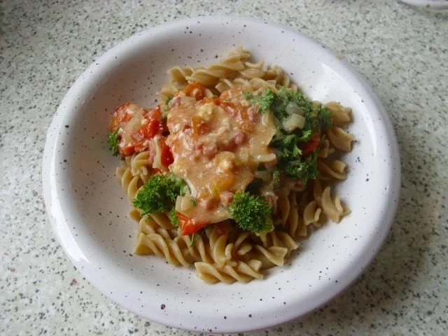 Nudeln mit Schinken Käsesauce Weight Watchers - Rezept