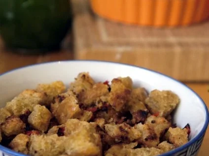 Spaghetti mit Thymian-Mandel-Pesto und Chilibröseln - Rezept - Bild Nr. 13