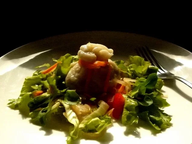 Kohlrabi-Säckchen mit Salat - Rezept