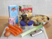 Kartoffel- Lauch- Karottengratin mit einer Thymiannote - Rezept