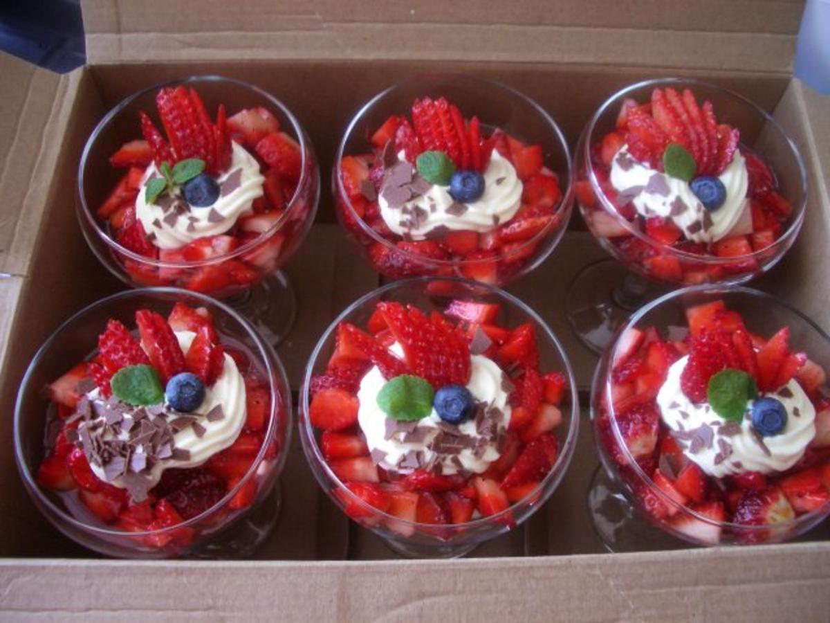 Gepfefferte Erdbeeren mit Vanille Joghurt Creme - einfach - von biggipu