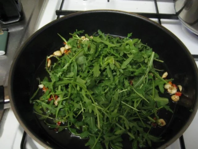 Rezept: Ruccola - Knoblauch - Spagetti Bild Nr. 6 Ruccola - Knoblauch - Spagetti - Rezept - Bild Nr. 6