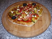 Rezept: Hefefreie Pizza mit saftigem Schafskรคserand (histaminfrei) Hefefreie Pizza mit saftigem Schafskรคserand (histaminfrei) - Rezept