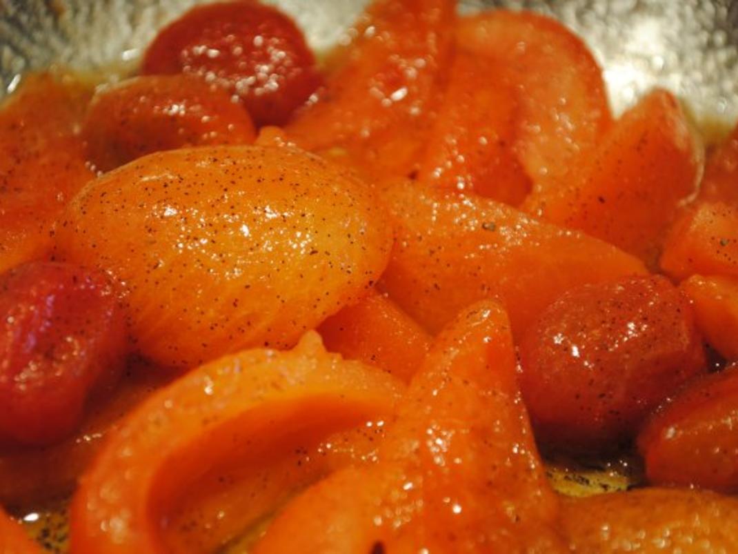 Confiertes Kräuterhuhn / Risotto al’ arrabiata / Vanille Tomaten ...