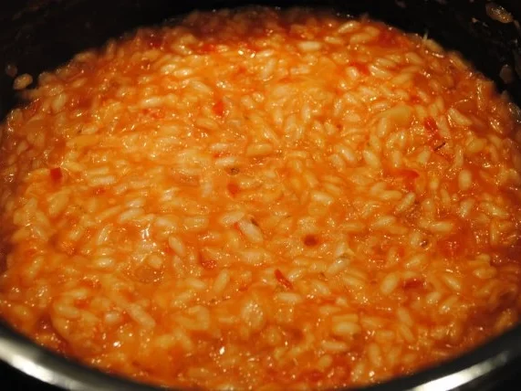 confiertes Kräuterhuhn / Risotto al’ arrabiata / Vanille-Tomaten - Rezept - Bild Nr. 13