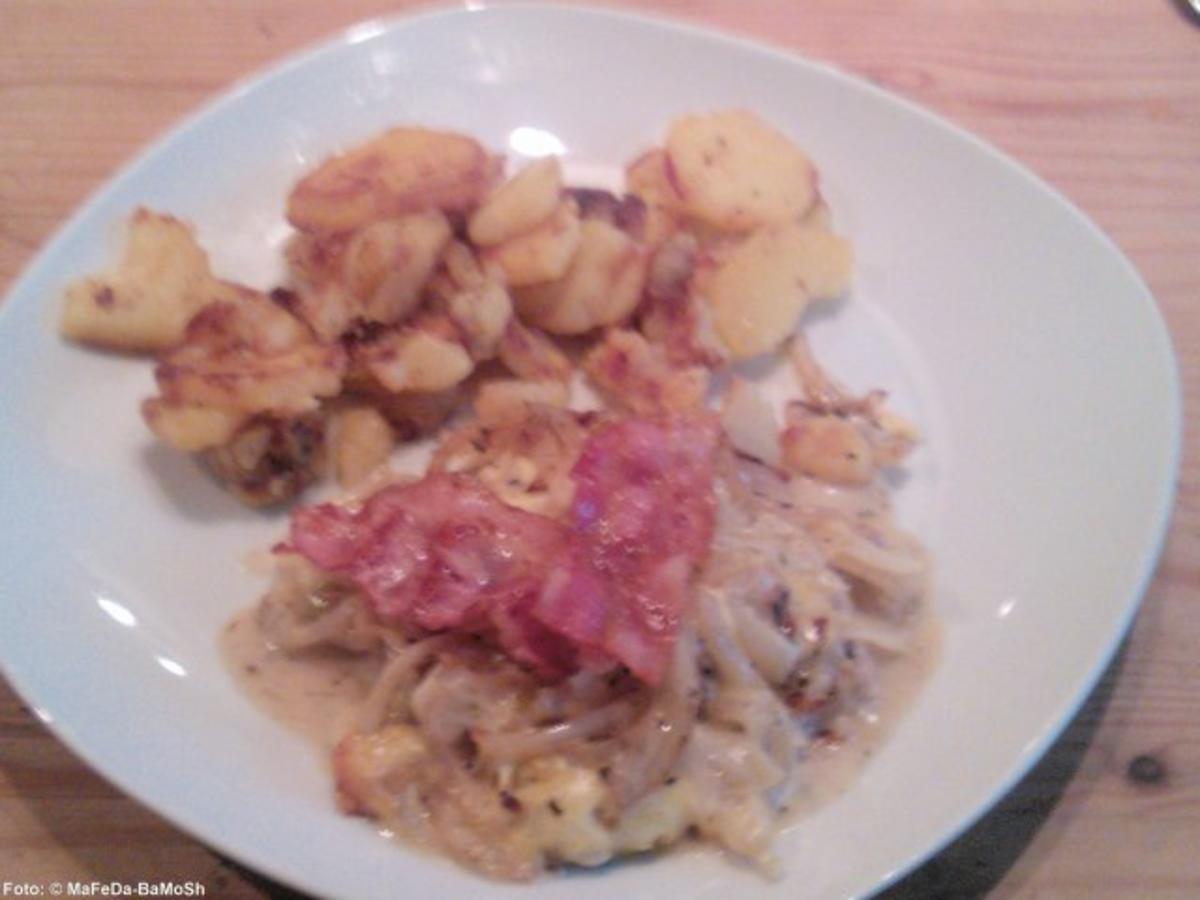 Halsgrat Steaks mit Zwiebel Käse Kruste - einfach - von tigerlilly63