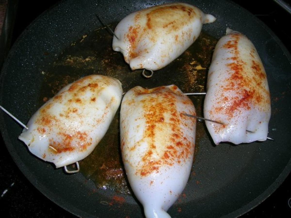 Tintenfischtuben gefüllt, sardische Art - Rezept - Bild Nr. 2