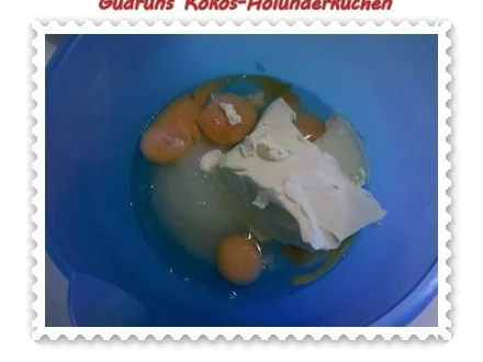 Kuchen: Kokos-Holunderblütenkuchen - Rezept - Bild Nr. 4