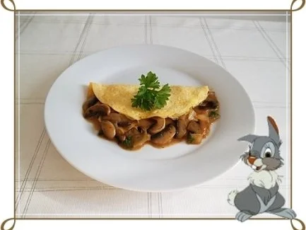 ❀Einladung zum Osterfrühstück ❀ Omelett gefüllt mit Champignons - Rezept - Bild Nr. 2