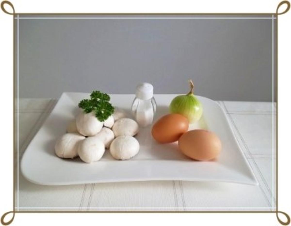❀Einladung zum Osterfrühstück ❀ Omelett gefüllt mit Champignons - Rezept - Bild Nr. 3