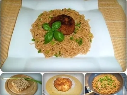 Gebratene Chinesische Nudeln mit Bulette - Rezept - Bild Nr. 18