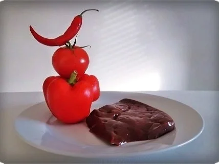 Rezept: Zarte Rinderleber mit buntem Paprika und Salzkartoffeln dazu Bild Nr. 4 Zarte Rinderleber mit buntem Paprika und Salzkartoffeln dazu - Rezept - Bild Nr. 4