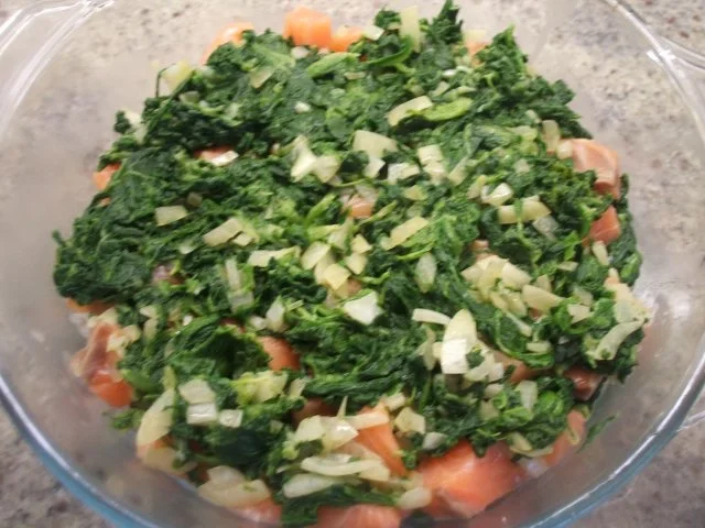 Auflauf: Gnocchiauflauf mit Lachs und Blattspinat - Rezept - Bild Nr. 7