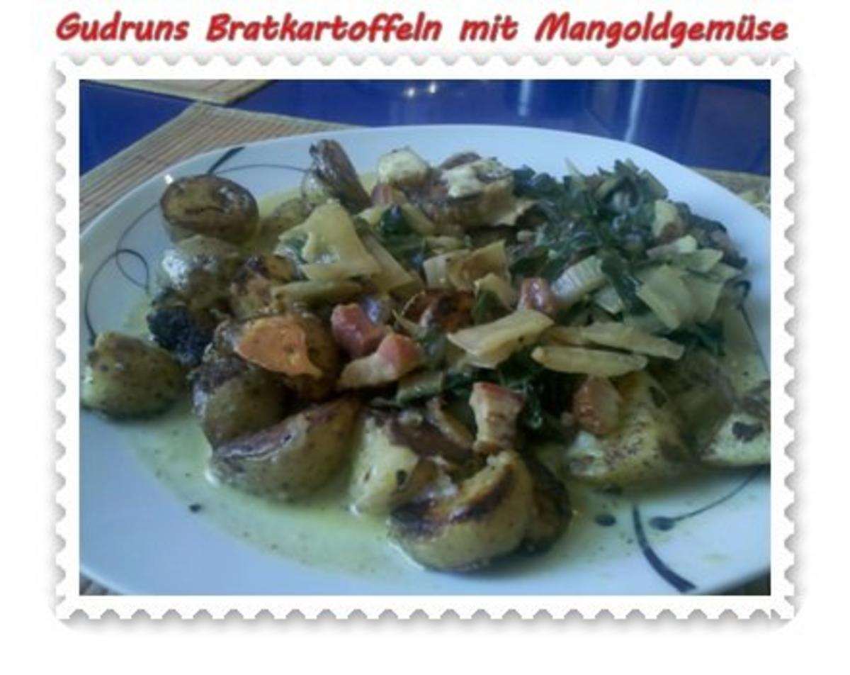 Kartoffeln: Bratkartoffeln mit Mangoldgemüse - Rezept