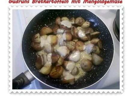 Rezept: Kartoffeln: Bratkartoffeln mit Mangoldgemüse Bild Nr. 6 Kartoffeln: Bratkartoffeln mit Mangoldgemüse - Rezept - Bild Nr. 6