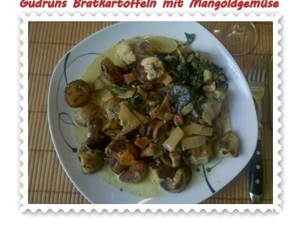Rezept: Kartoffeln: Bratkartoffeln mit Mangoldgemüse Bild Nr. 10 Kartoffeln: Bratkartoffeln mit Mangoldgemüse - Rezept - Bild Nr. 10
