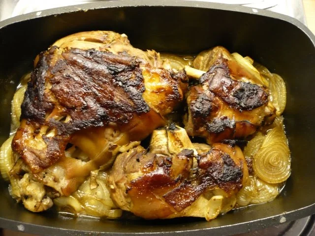 Gebackenes Eisbein mit viel Zwiebeln - Rezept - Bild Nr. 3