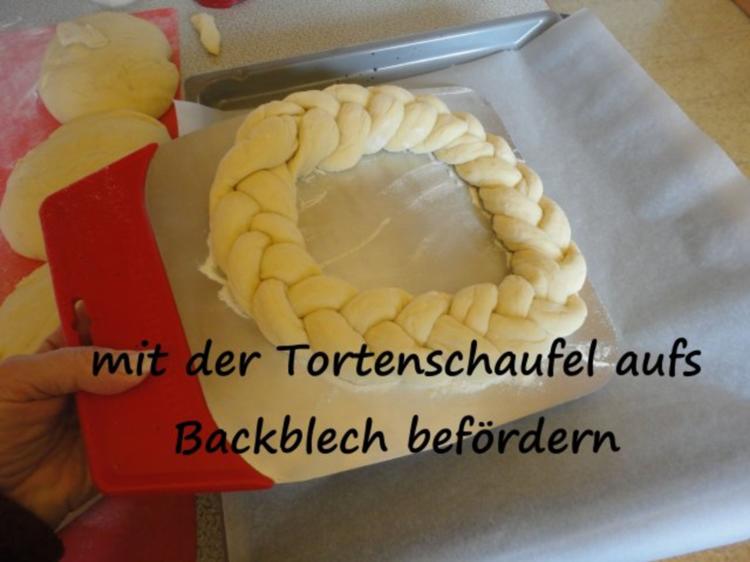 Geflochtener Oster Hefe Kranz - einfach - von emari