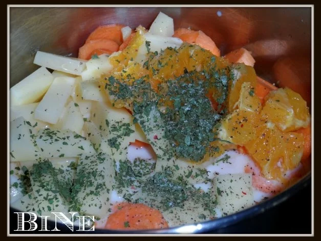 BiNe` S KARTOFFELPUERREE MIT MØHREN & APFELSINE - Rezept - Bild Nr. 3