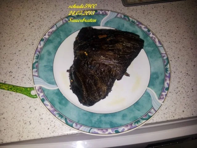 Rezept: Fleisch: Moni's Sauerbraten Bild Nr. 3 Fleisch: Moni's Sauerbraten - Rezept - Bild Nr. 3