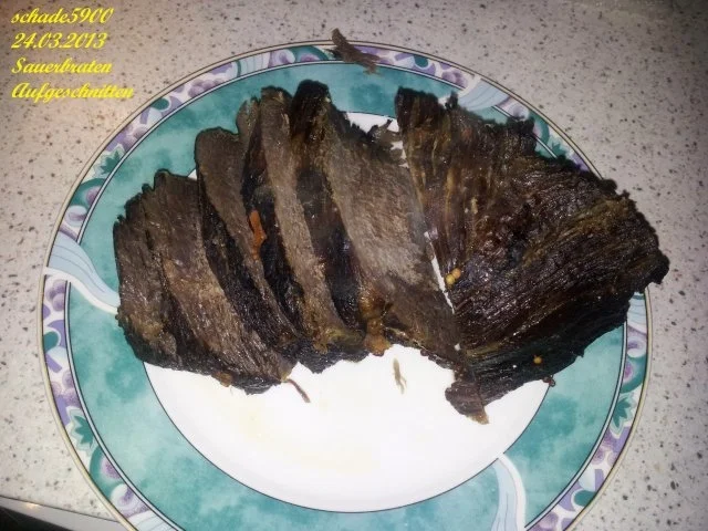 Rezept: Fleisch: Moni's Sauerbraten Bild Nr. 4 Fleisch: Moni's Sauerbraten - Rezept - Bild Nr. 4