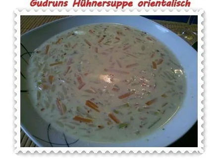 Suppe: Hühnersuppe Orientalisch - Rezept