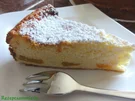 Rührteig:   KÄSEKUCHEN mit Pfirsichen - Rezept