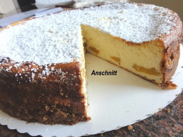 Rührteig:   KÄSEKUCHEN mit Pfirsichen - Rezept - Bild Nr. 9