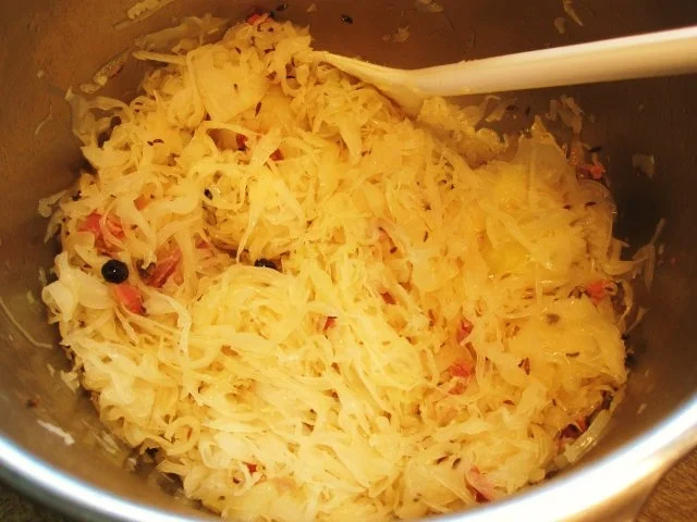 Sauerkraut-Kartoffel-Püree mit viel Zwiebeln - Rezept - Bild Nr. 4