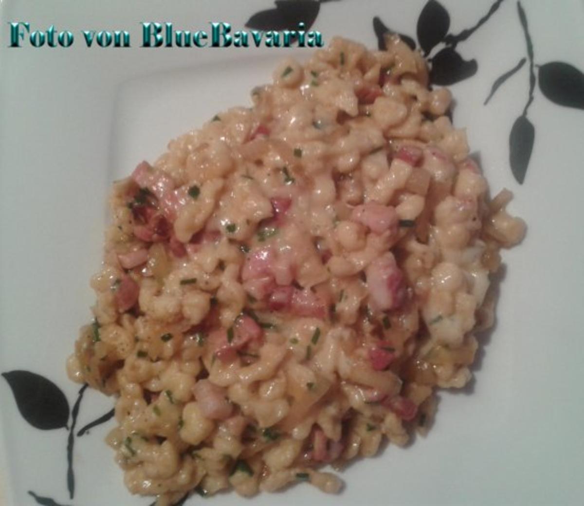 Nudelgerichte: Sauerrahm-Käsespätzle mit Bauchspeck - Rezept