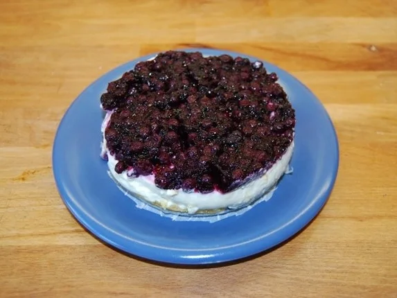 Cheesecake mit Sourcreame & Blueberries - Rezept