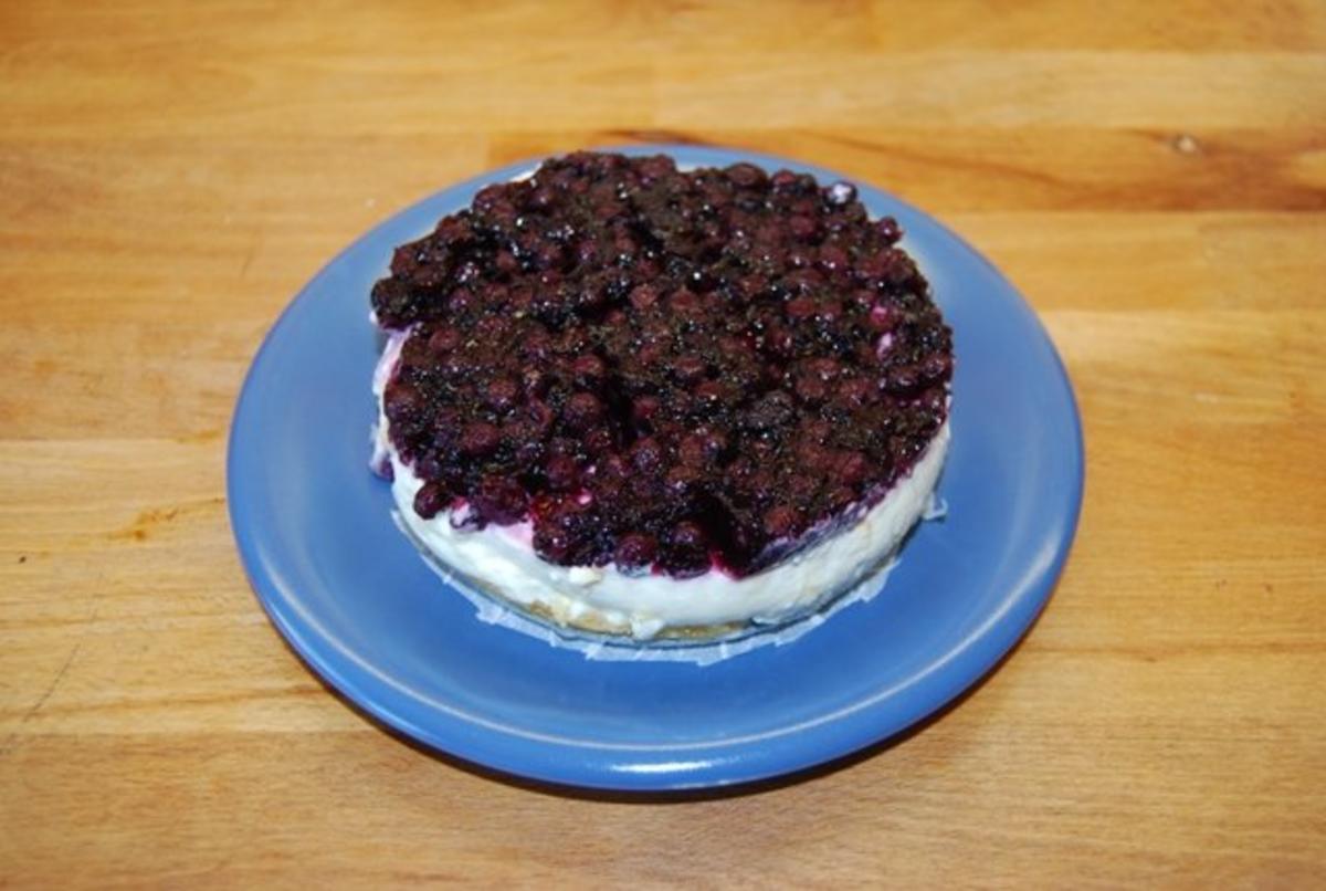 Cheesecake mit Sourcreame & Blueberries - Rezept By Merlinadweb