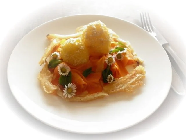 Rezept: Sesamkartoffeln mit gebackenem Fenchel und Möhren Sesamkartoffeln mit gebackenem Fenchel und Möhren - Rezept