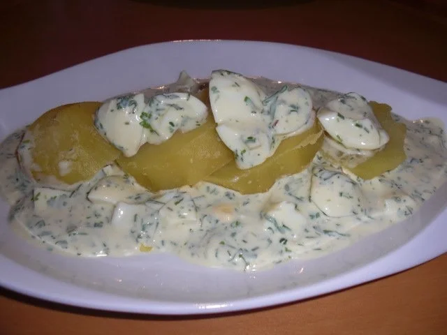 Rezept: Grüne Soße mit Ei (leichte Zubereitung) Grüne Soße mit Ei (leichte Zubereitung) - Rezept