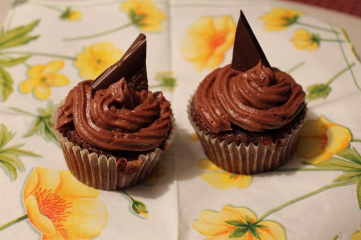 Bilder für Schoko-Nutella-Cupcakes - Rezept