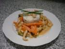 Puten-Karotten-Geschnetzeltes mit Schnittlauchreis - Rezept