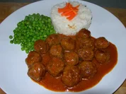 Hackbällchen in Cognac-Soße - Rezept