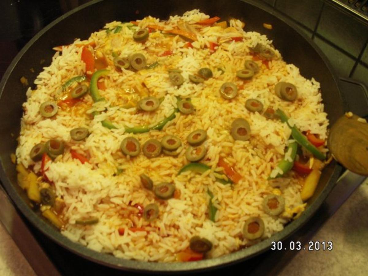 Curry-Reis mit Hähnchen und Paprika - Rezept - Bild Nr. 9