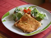 Panierter Feta mit Salat - Rezept